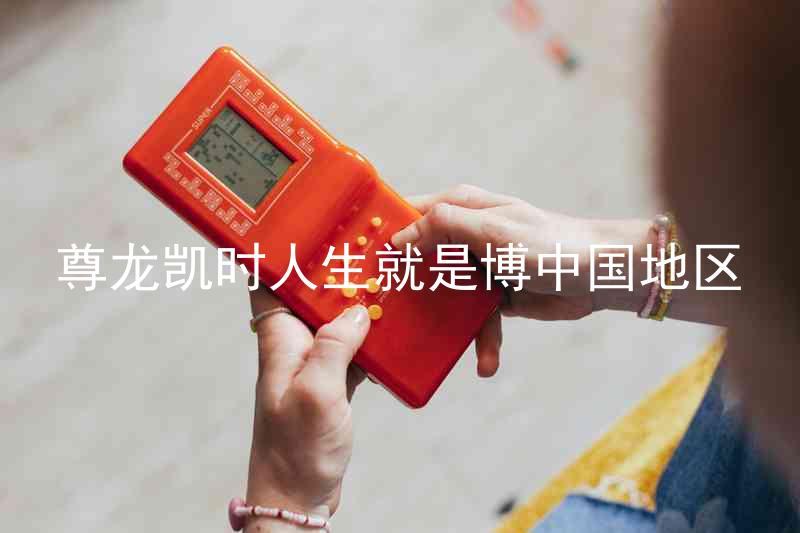尊龙凯时人生就是博中国地区